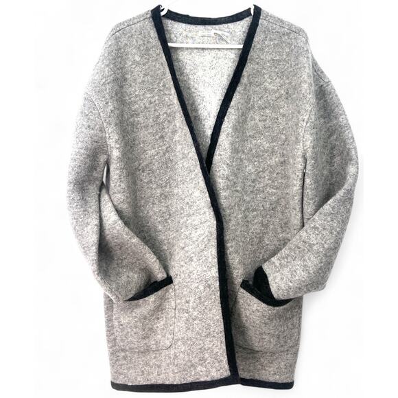 LEON MAX | L | Wool Cardigan Jacket Sweater Knit Trimmed Women's Designer - Picture 1 of 7